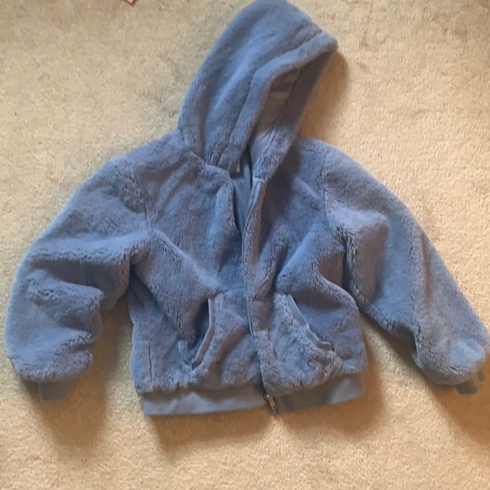 Plush fleece jacket hoodie